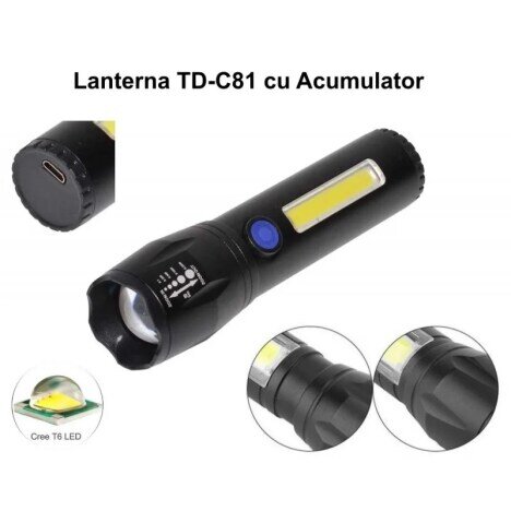 LANTERNA TD-C81- 3W CU ACUMULATOR